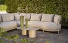 Beżowy narożnik ogrodowy luksusowy mykonos 4so