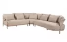 Modułowa sofa ogrodowa narożna beżowa mykonos 4SO