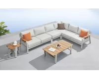 Narożnik ogrodowy modułowy beżowoszary visconti higold