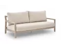 Beżowa aluminiowa sofa ogrodowa wypoczynkowa na taras OASIS