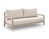 Beżowa aluminiowa sofa ogrodowa wypoczynkowa na taras OASIS