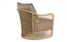Fotel wypoczynkowy na taras beżowy z kolekcji blend