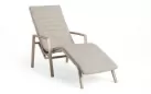 Bujany leżak aluminiowy ogrodowy wavę kolor beżowy
