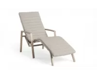 Bujany leżak aluminiowy ogrodowy wavę kolor beżowy