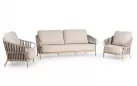 Luksusowy komplet mebli ogrodowych w kolorze beż nuri