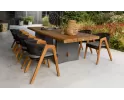 Luksusowy komplet stołowy ogrodowy z drewna tik premium fitz roy