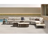 Narożnik ogrodowy modułowy szarobeżowy paros higold