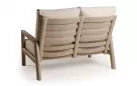 2-osobowa sofa ogrodowa aluminiowa beżowa z wysokim oparciem Sevilla