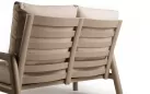 2-osobowa sofa ogrodowa aluminiowa beżowa z wysokim oparciem Sevilla