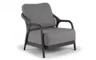 Wygodny komplet aluminiowy ogrodowy z poduszkami antracytowe fiona
