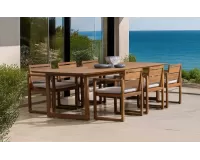 Zestaw stołowy ogrodowy z 6 krzesłami i dużym stołem 240 cm Adrian bizzotto