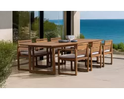 Zestaw stołowy ogrodowy z 6 krzesłami i dużym stołem 240 cm Adrian bizzotto