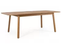 Stół ogrodowy z drewna akacji z rozkładanym blatem od 160 do 210 cm danubio bizzotto