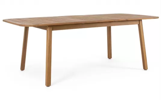 Stół ogrodowy z drewna akacji z rozkładanym blatem od 160 do 210 cm danubio bizzotto