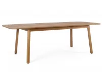 Stół ogrodowy z drewna akacji z rozsuwanym blatem 180 240 cm danubio bizzotto