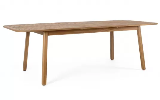 Stół ogrodowy z drewna akacji z rozsuwanym blatem 180 240 cm danubio bizzotto