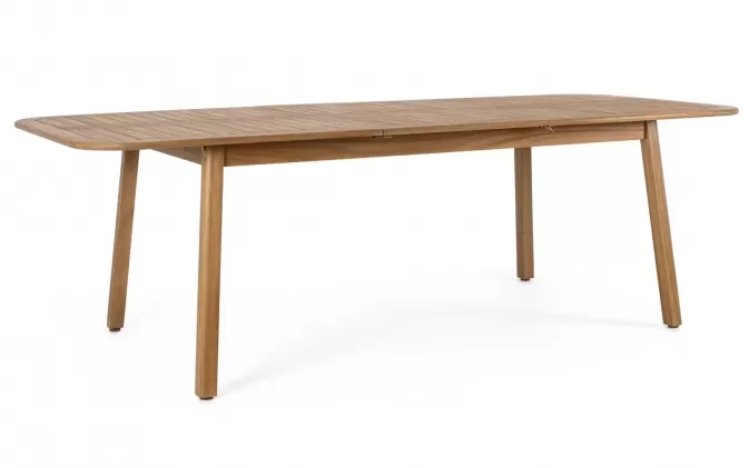 Stół ogrodowy z drewna akacji z rozsuwanym blatem 180 240 cm danubio bizzotto