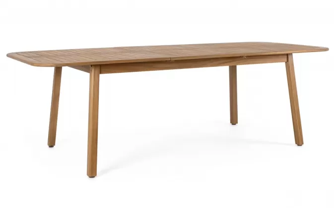 Stół ogrodowy z drewna akacji z rozsuwanym blatem 180 240 cm danubio bizzotto