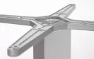 Aluminiowa podstawa do stolików kawiarnianych zewnętrznych vesta wysokość 72 cm