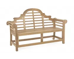 Ławka ogrodowa w stylu klasycznym z drewna teak VERADERO