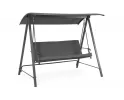 Trzyosobowa Huśtawka ogrodowa w kolorze grafitowym staszkiem teseo