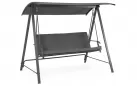 Trzyosobowa Huśtawka ogrodowa w kolorze grafitowym staszkiem teseo