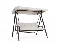 Trzyosobowa Huśtawka ogrodowa z daszkiem z siedziskiem rozkładanym do łóżka taurus bizzotto