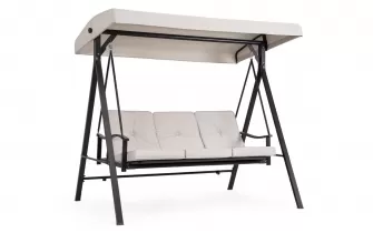 Trzyosobowa Huśtawka ogrodowa z daszkiem z siedziskiem rozkładanym do łóżka taurus bizzotto