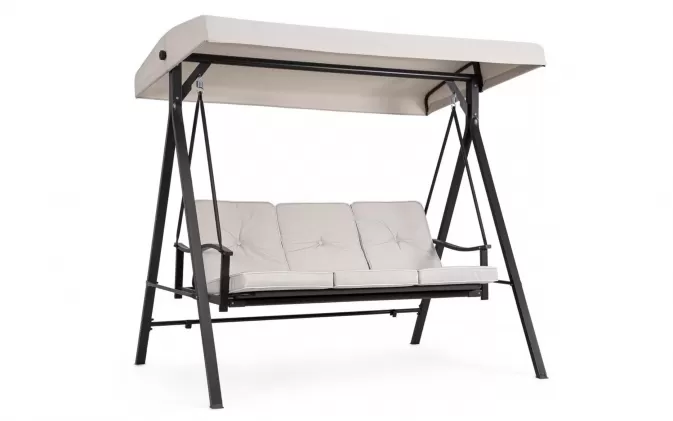 Trzyosobowa Huśtawka ogrodowa z daszkiem z siedziskiem rozkładanym do łóżka taurus bizzotto
