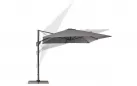 Ogrodowy parasol z nogą boczną 3 x 3 m antracyt poszycie antracyt Porto bizzotto