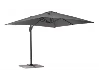 Ogrodowy parasol z nogą boczną 3 x 3 m antracyt poszycie antracyt Porto bizzotto