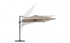 Obrotowy parasol ogrodowy z nogą boczną 3 x 4 m noga antracyt poszycie taupe Porto bizzotto 