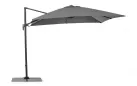 Parasol ogrodowy z nogą boczną 3 x 3 m SIVIGLIA poszycie grafitowe noga antracyt