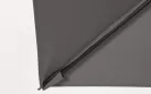 Parasol ogrodowy z nogą boczną 3 x 3 m SIVIGLIA poszycie grafitowe noga antracyt
