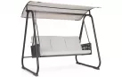 Huśtawka ogrodowa 3 osobowa w kolorze antracyt dedalo