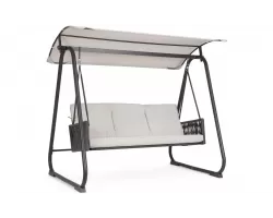 Huśtawka ogrodowa 3 osobowa w kolorze antracyt dedalo