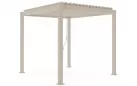 Pawilon ogrodowy lamelowy beż 300x240 cm stal galwanizowana i malowana proszkowo garda bizzotto
