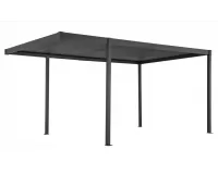 Grafitowy pawilon ogrodowy lamelowy 3 x 5 m garda bizzotto