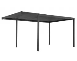 Grafitowy pawilon ogrodowy lamelowy 3 x 5 m garda bizzotto