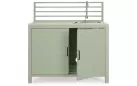 Jasnozielona szafka ogrodowa kuchenna z zlewem i wylewką aria bizzotto
