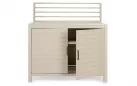 Jasnobeżowa szafka ogrodowa kuchenna z blatem kamiennym 120 cm aria bizzotto