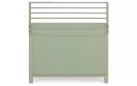 Jasnozielona szafka ogrodowa kuchenna z blatem kamiennym 120 cm aria bizzotto