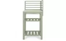 Narożna szafka ogrodowa kuchenna modułowa aluminiowa jasnozielona aria bizzotto