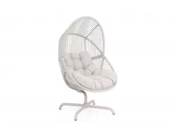 Fotel ogrodowy typu cocoon jasnobeżowy palawan bizzotto