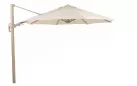 Ośmiokątny parasol ogrodowy 350 cm w kolorze jasno beżowym duraflekx