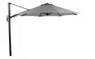 Ośmiokątny parasol ogrodowy 350 cm w noga antracyt / poszycie jasnoszare