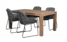 Stół ogrodowy stref na teak szczotkowanego 180 cm alaska