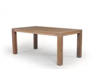 Stół ogrodowy stref na teak szczotkowanego 180 cm alaska