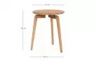 Okrągły stolik kawowy średnica 47 cm z drewna teak tamires