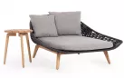 Okrągły stolik kawowy średnica 47 cm z drewna teak tamires